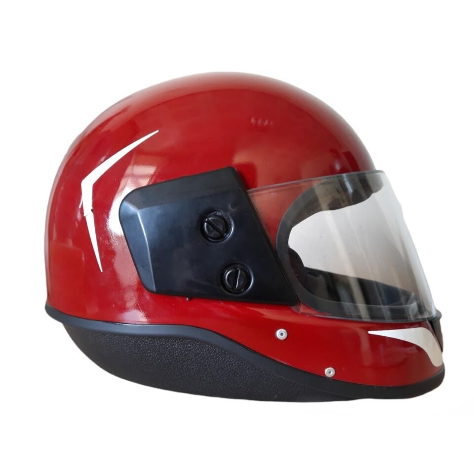 Kask Çeneli Kırmızı Tm