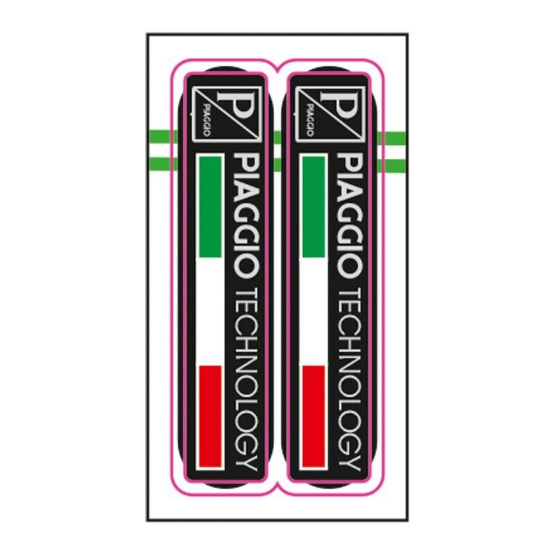 Pıaggıo Dörtgen Sıyah Damla Stıcker