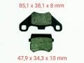 150 Huskyx (Off Road) Ön Fren Disk Balatası Fa416 Orj