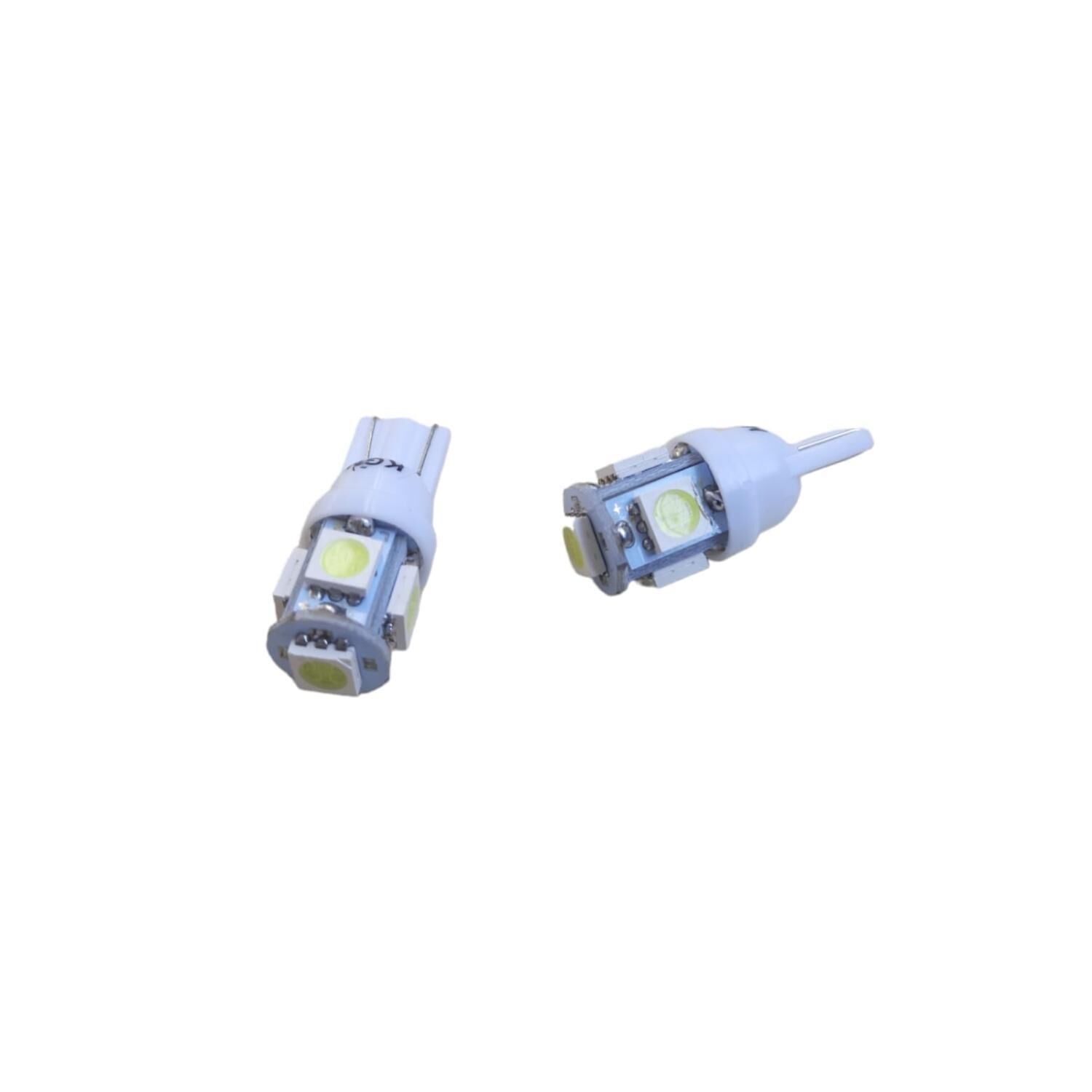 T10 12V 5 Led Ampül Beyaz 2 Li