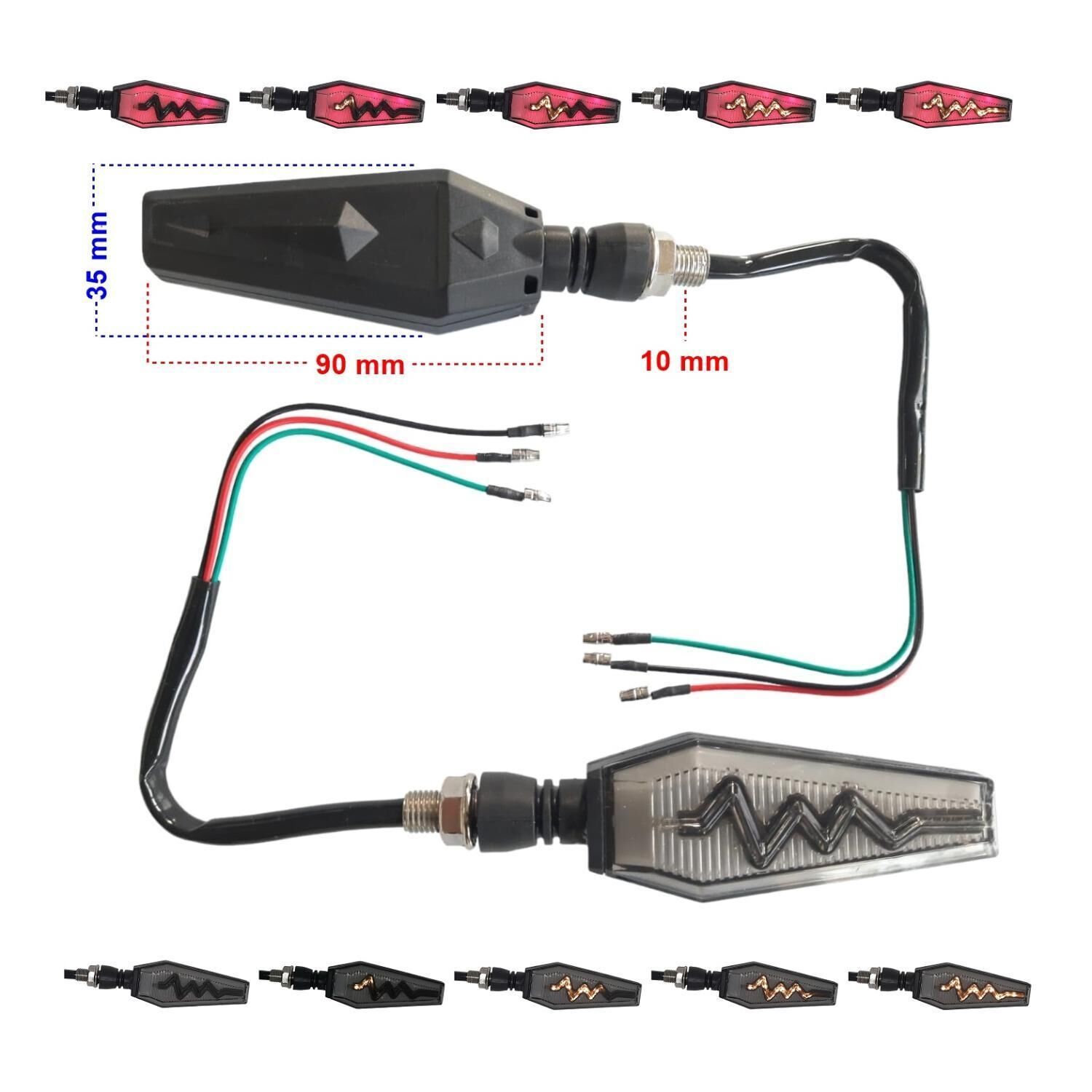 Sinyal Led Kayan Yıldırım (Kırmızı Parklı) 2 Li Set (2)