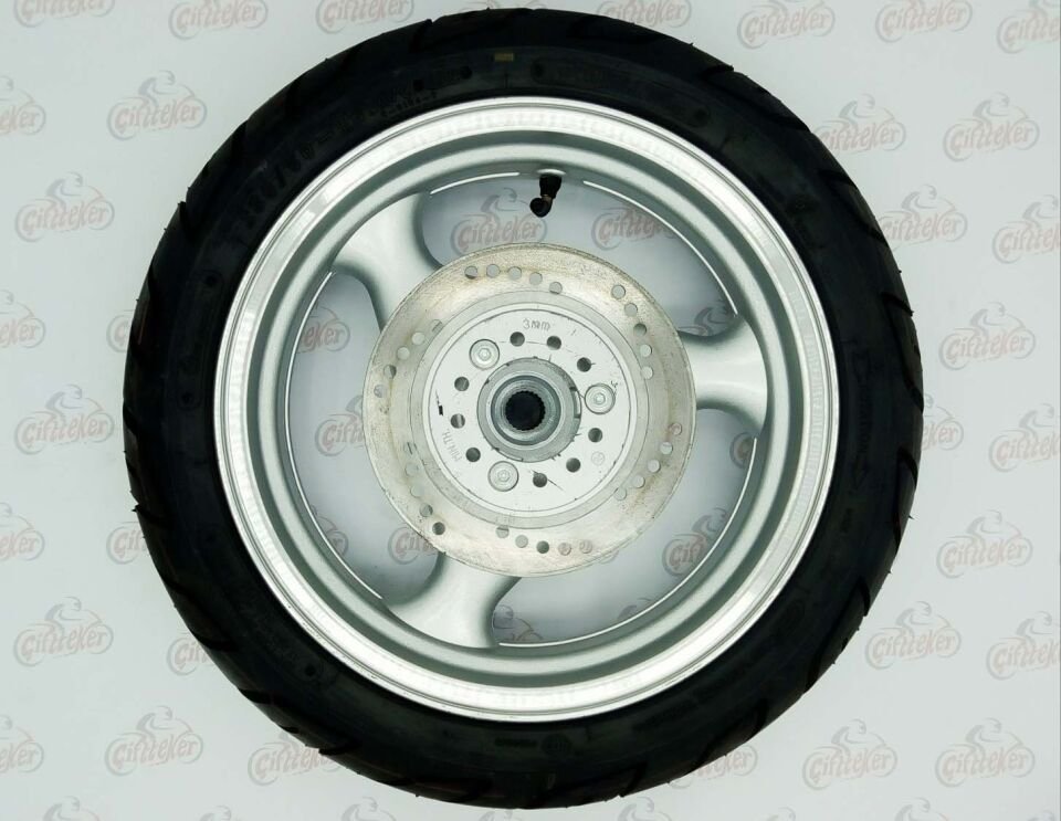 Scooter Jant Arka 13 Gri 25Xfrezeli Lastikli Disk Dahil