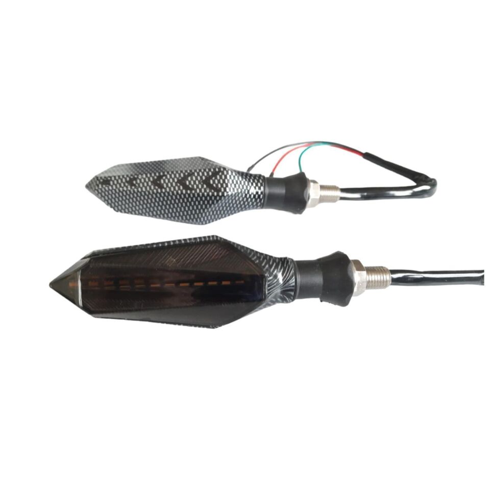 Sinyal Led Kayan Siyah (Parklı) 2 Li Set