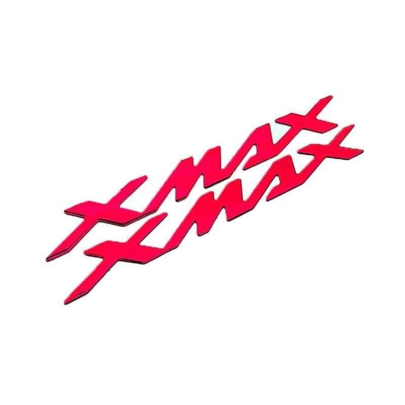 Yamaha Xmax 2012 - 2025 Uyumlu Sele Altı Metal Yazı Seti Kırmızı