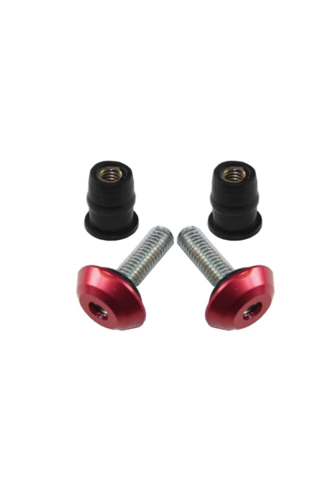 6 Mm Kırmızı Grenaj Vida + Somun