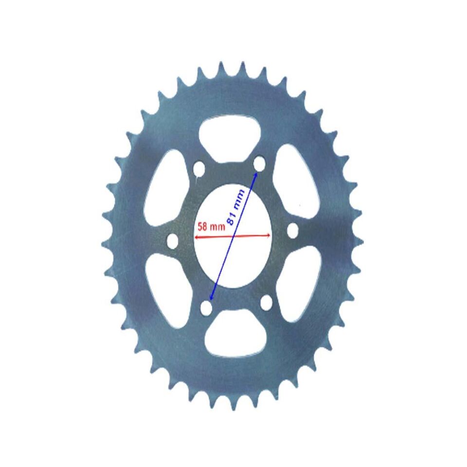 Bajaj Pulsar Ns 200 Arka Dişli 520-37T İç 58 Mm Alüminyum Öm