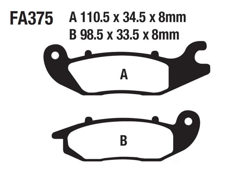 Rks Cub Sniper Ön Fren Disk Balatası Fa375