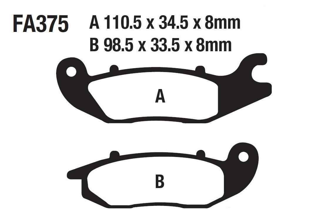 Rks Cub Sniper Ön Fren Disk Balatası Fa375