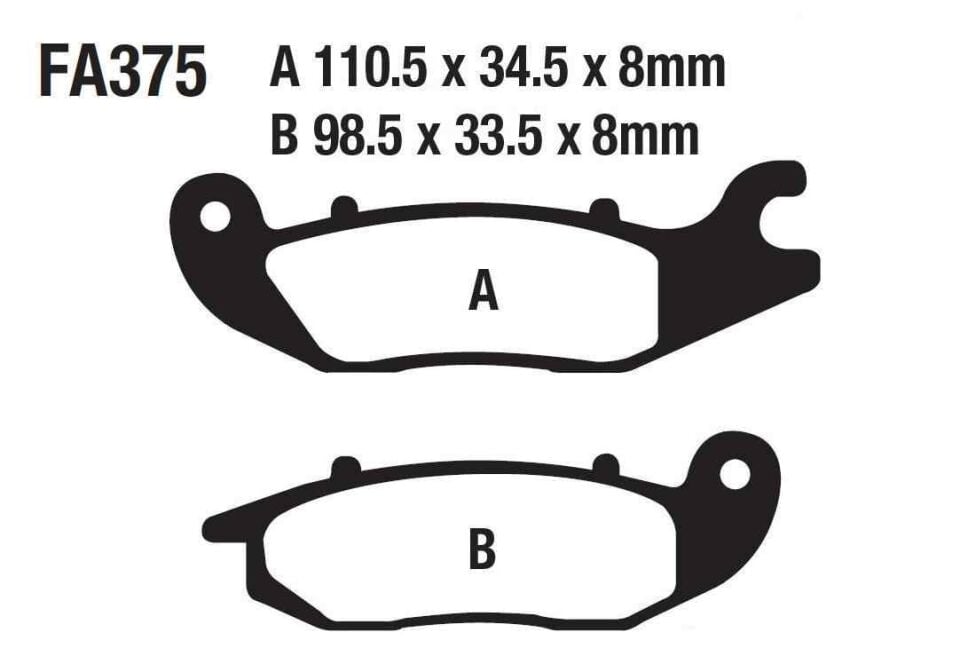 Rks Cub Sniper Ön Fren Disk Balatası Fa375