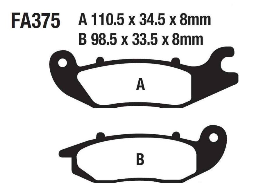Rks Cub Sniper Ön Fren Disk Balatası Fa375