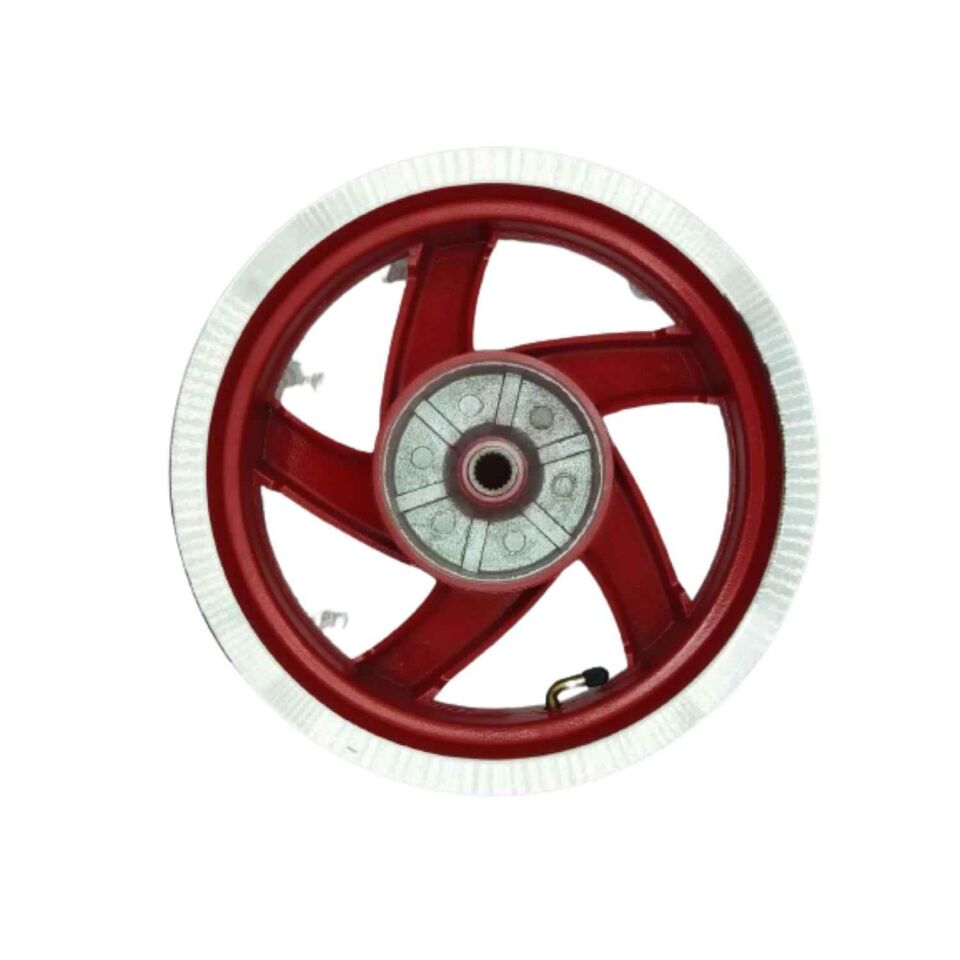 Scooter Arka Jant 12 Kırmızı Diskli Küçük Göbek