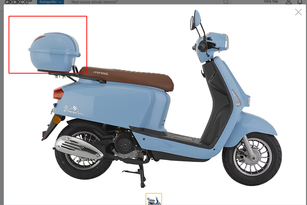 Mondıal 50 Vırago İ  Arka Canta (Mavı) Orijinal