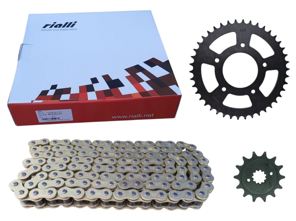 Cf Moto Nk 250 Ön-Arka Dişli Zincir Set O-Ringli Rialli 520V 120L 42-13T