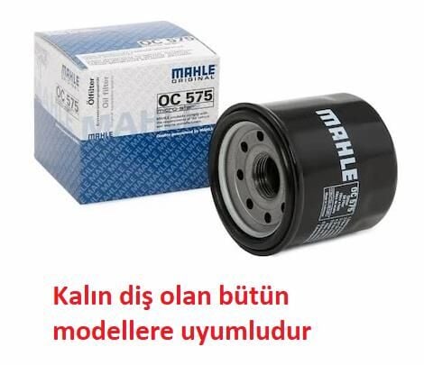 Mahle Yağ Filtre Oc 575/Oc1566 Kalın Diş