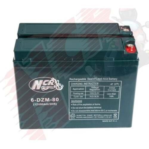 Akü 12V 80 E-Bisiklet Ncr 223-176-122