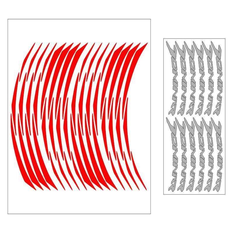 Bajaj Reflektör Kırmızı Dominar Uyumlu Büyük 1 Set Jant Şeridi