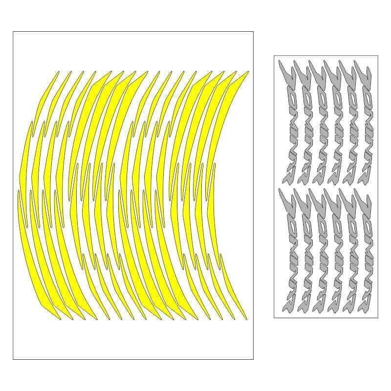 Bajaj Florasan Sarı Dominar Uyumlu Büyük 1 Set Jant Şeridi