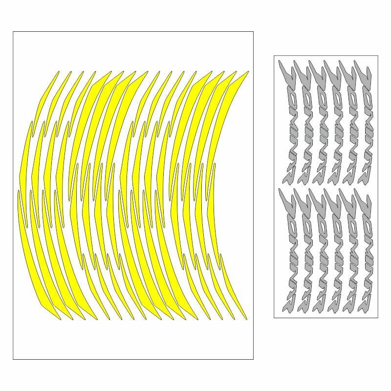 Bajaj Florasan Sarı Dominar Uyumlu Büyük 1 Set Jant Şeridi