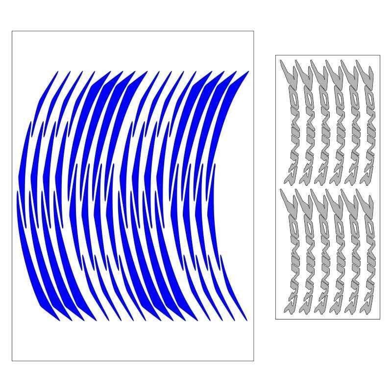 Bajaj Reflektör Mavi Dominar Uyumlu Büyük 1 Set Jant Şeridi
