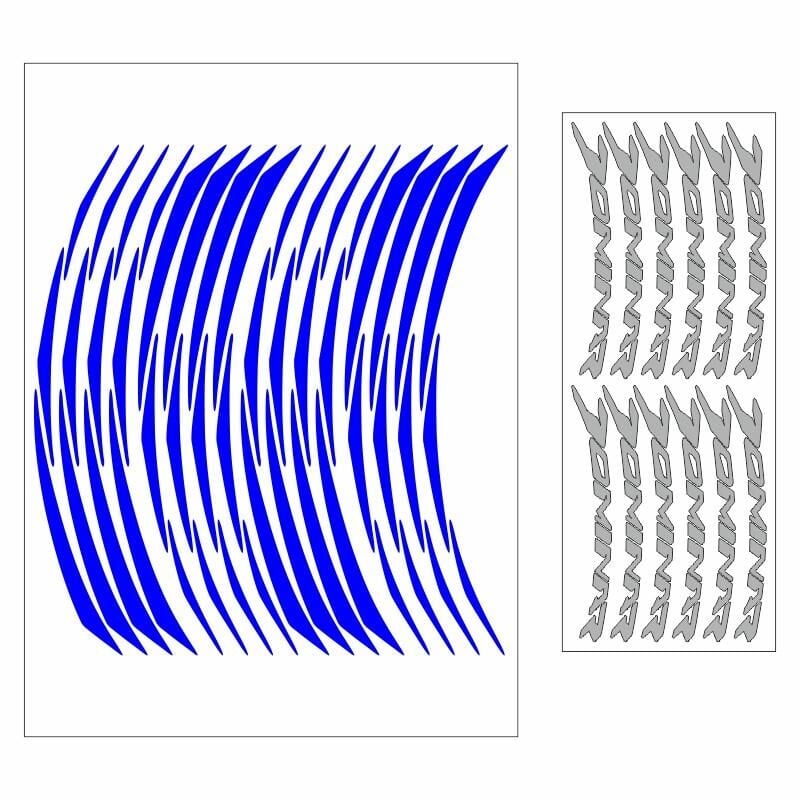 Bajaj Reflektör Mavi Dominar Uyumlu Büyük 1 Set Jant Şeridi