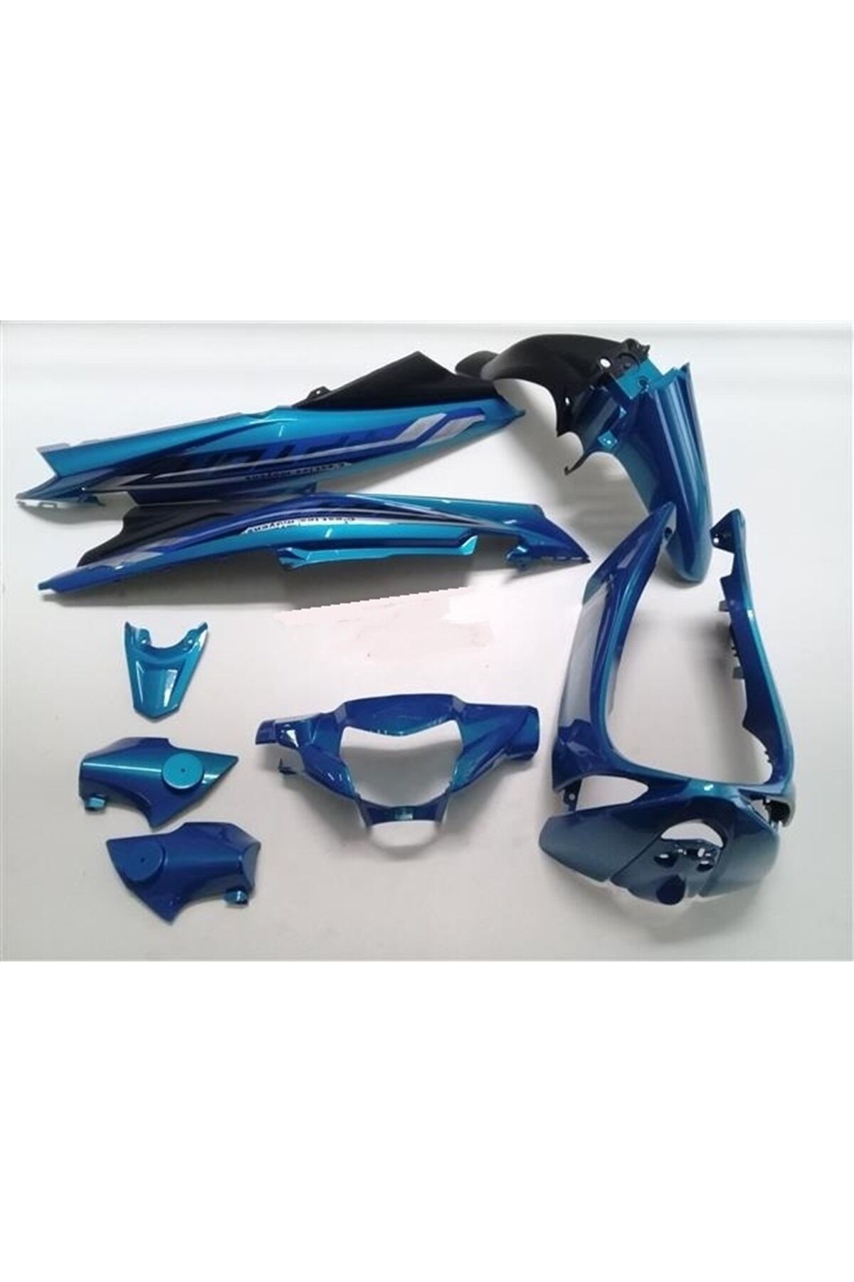 Yamaha Crypton 115 Uyumlu Kaporta Seti 8 Parça Mavi 2015....