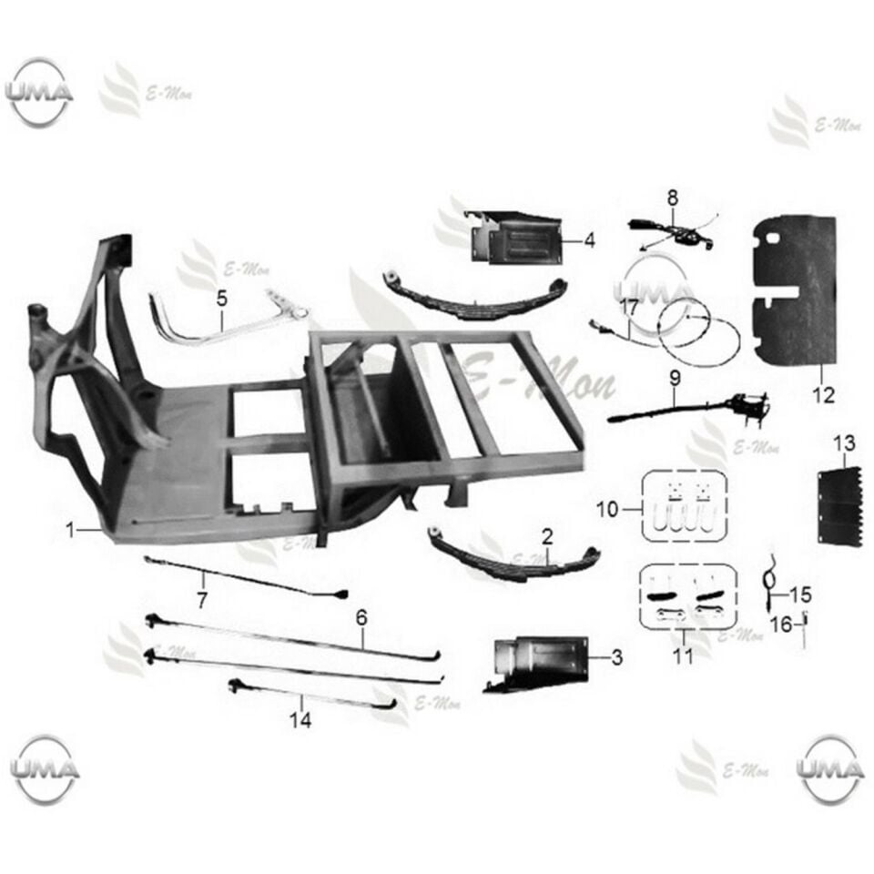 E-Mon Tt Cargo 2016 Arka Çamurluk Sol 2 Parça Orj