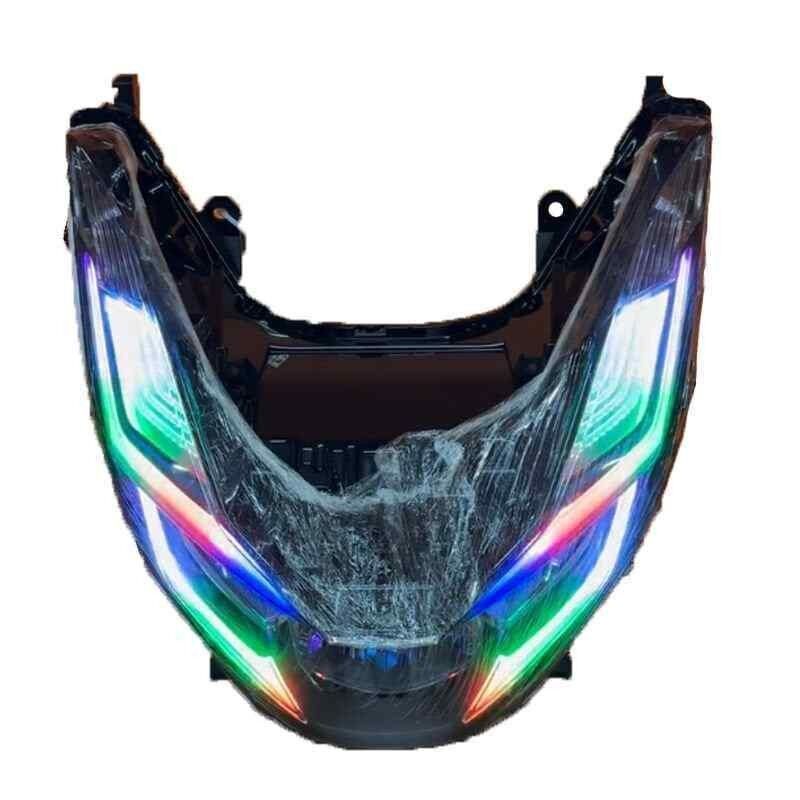 Honda Pcx 2021 - 2024 Uyumlu Rgb Led Telefon Konrollü Ön Far Takımı Bluetooth