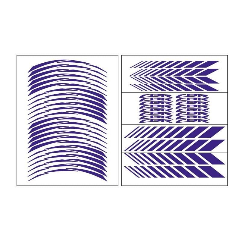 Honda Reflektör Mavi Cbr Uyumlu Racıng 1 Set Jant Şeridi