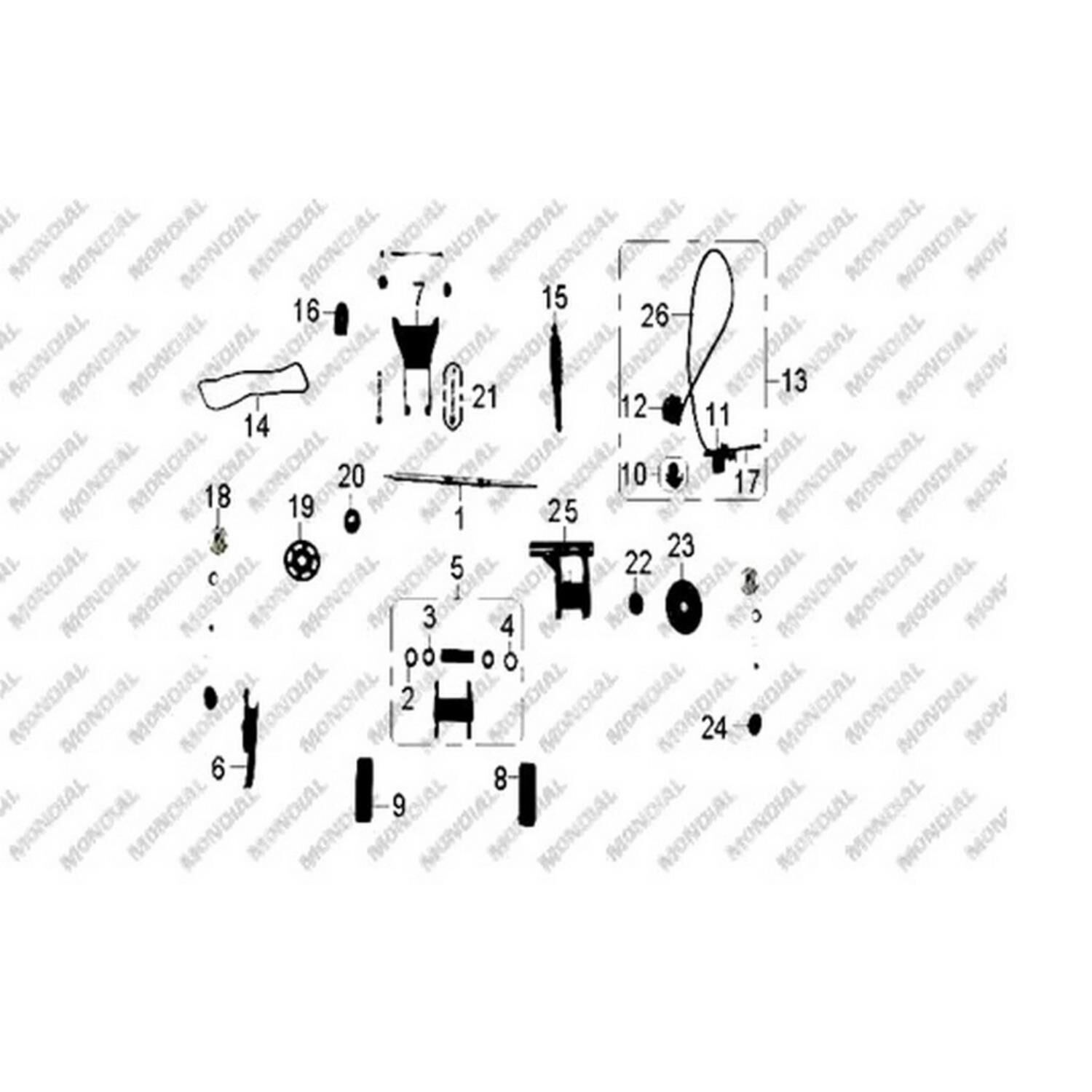 Atv 110 Hector Arka Fren Sistemi Komple Orj