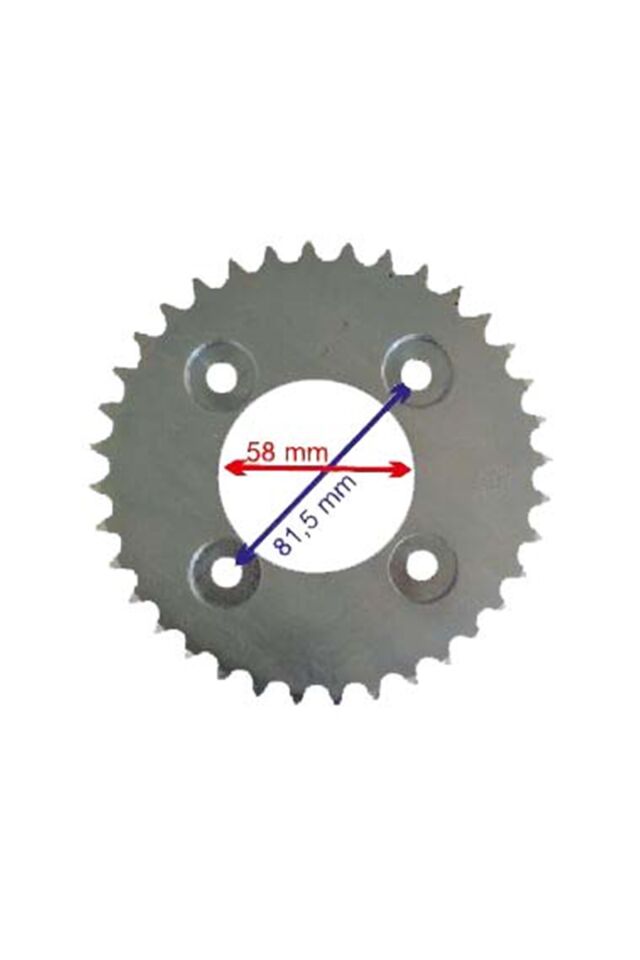 İnnova Uyumlu Arka Dişli 428-36T İç 58 Mm Öm