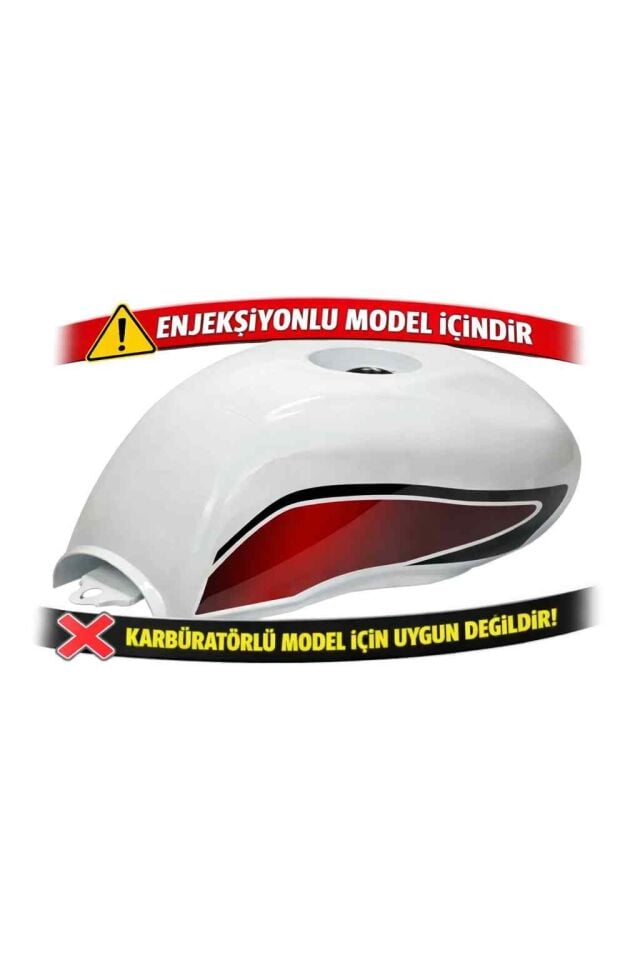 Mondial Mg 100-125İ Superboy Benzin Deposu Beyaz (Enjeksiyonlu)