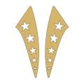 Cg Gold Yıldızlı Çamurluk Yan Sticker