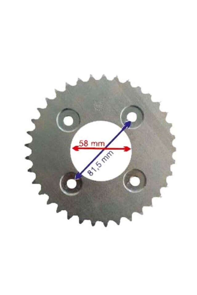 İnnova Uyumlu Arka Dişli 428-37T İç 58 Mm Öm