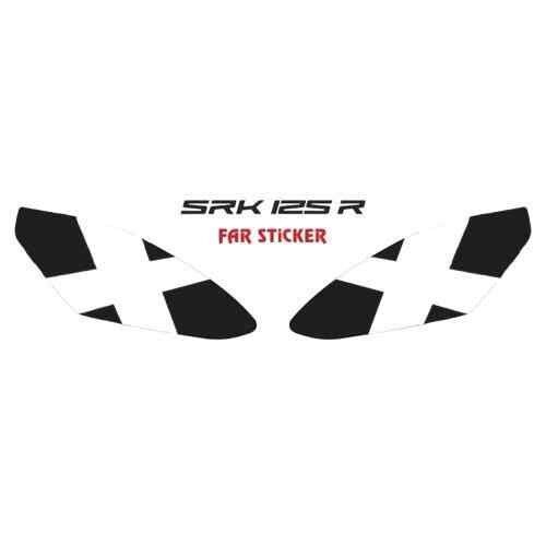 Rks Srk 125 R 2023 - 2025 Uyumlu Far Sticker Beyaz X