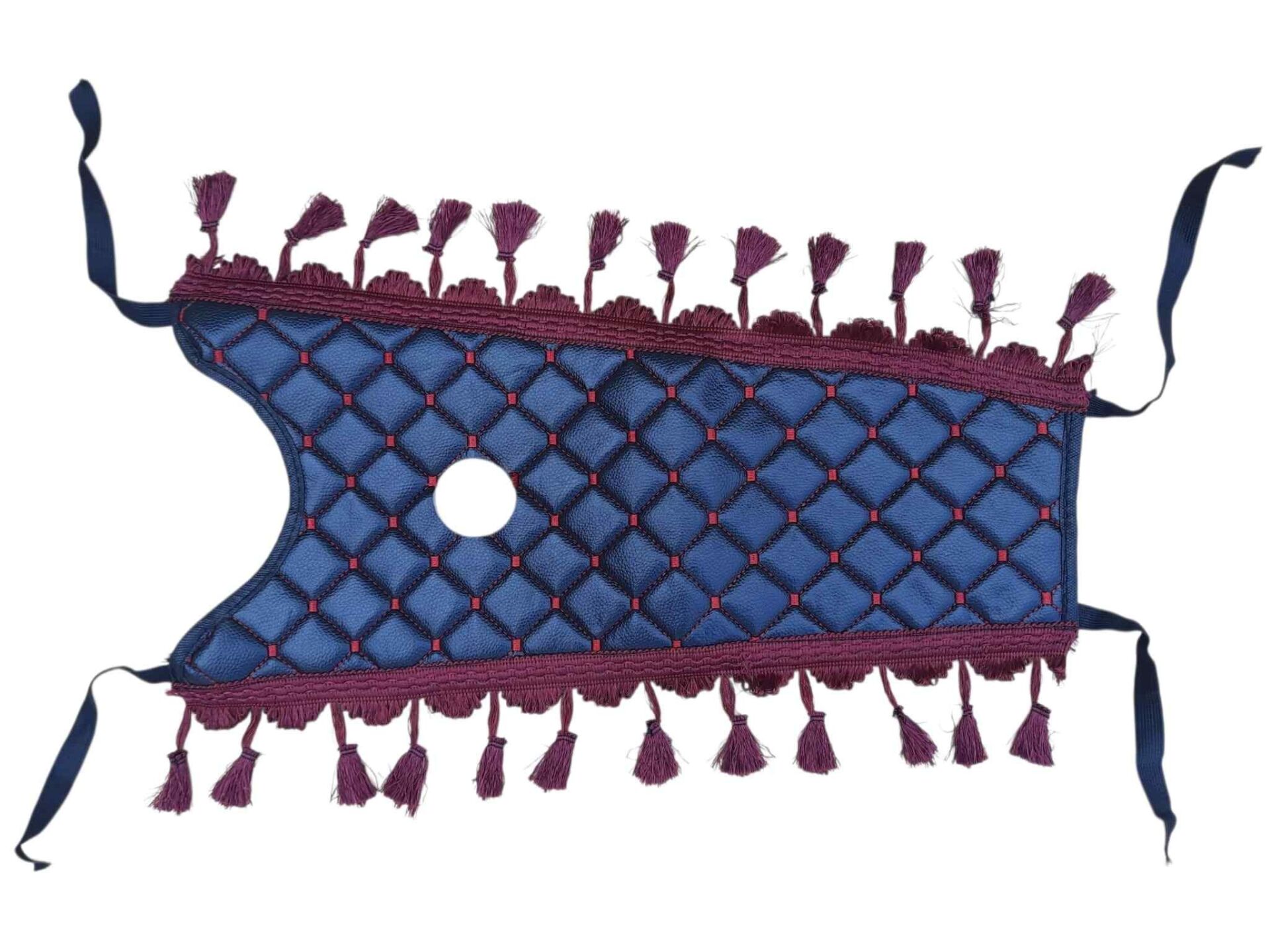 Cg Depo Kılıfı Desenli Siyah (Bordo Püsküllü)