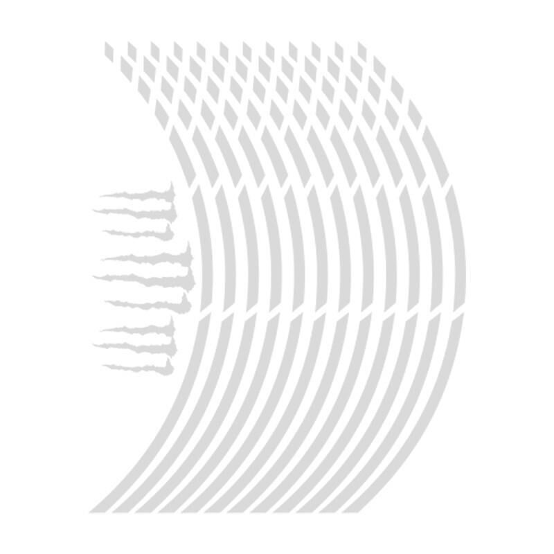 Reflektör Beyaz Kesik 1 Set Jant Şeridi