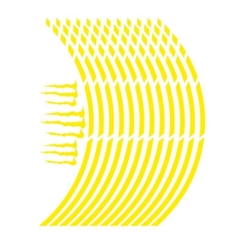 Reflektör Sarı Kesik 1 Set Jant Şeridi