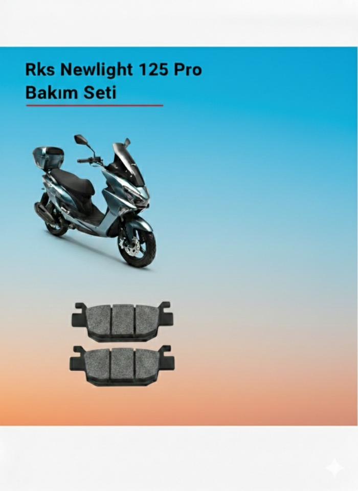 Rks Newlight 125 Pro Bakım Seti Ön-Arka Balata Filtre Ve Motul Motor Yağı 4Lü Set