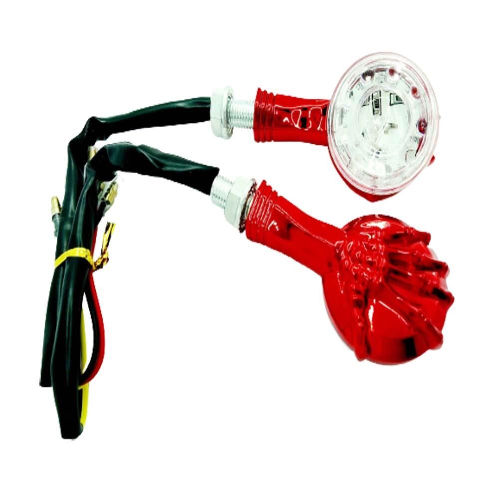 Sinyal Led Yuvarlak Kırmızı İskelet El Desen 8558K