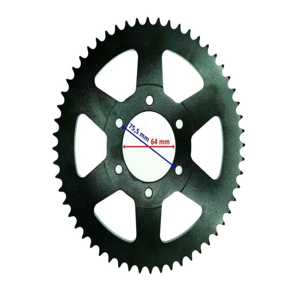 Cross 200 Arka Dişli Ramzey 428-56T İç 64 Mm 6 Delikli Öm