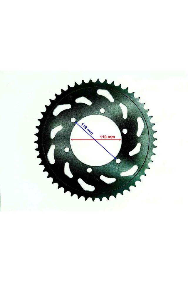 Yamaha Uyumlu R25 Mt-25 Arka Dişli 520-50T İç 110X6 Delikli Öm