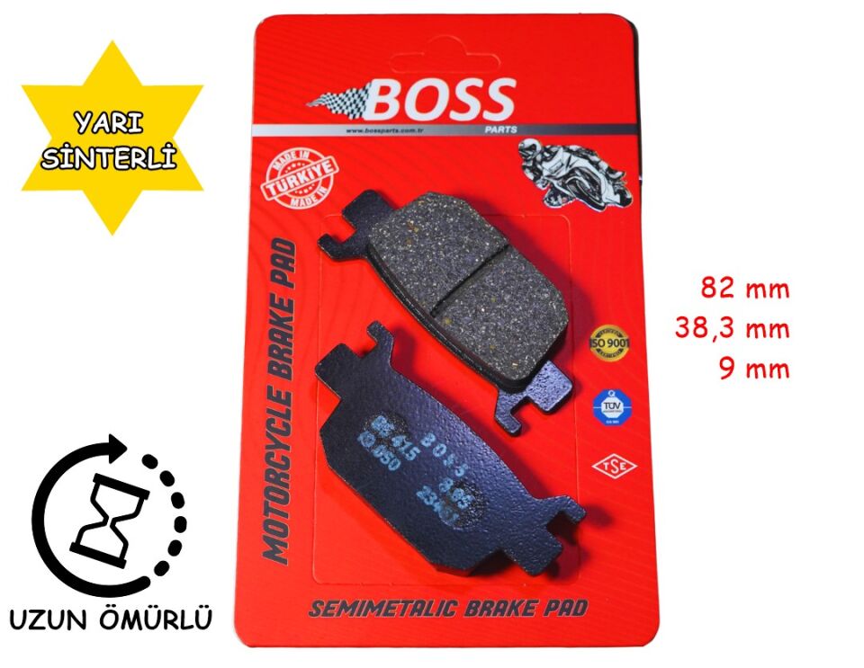 Mondial Arka Fren Disk Balatası Boss Sfa415 Buccaneer 250İ - Nevada