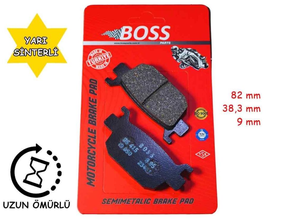 Mondial Arka Fren Disk Balatası Boss Sfa415 Buccaneer 250İ - Nevada