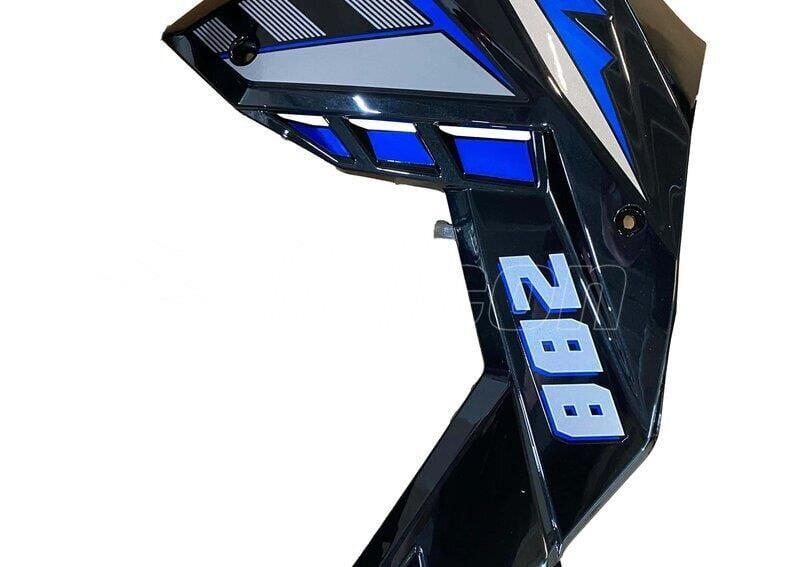 Falcon N288 Naked Depo Yan Karenajı Mavi/Gri Sol