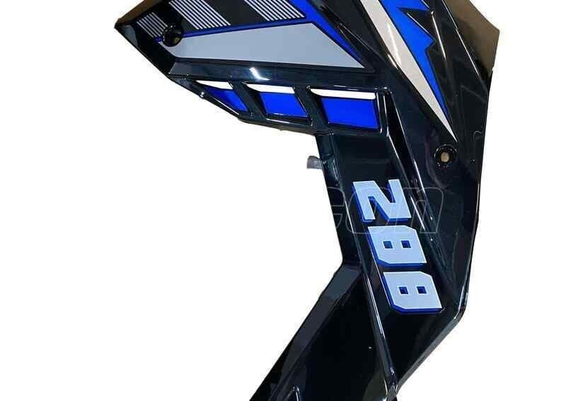 Falcon N288 Naked Depo Yan Karenajı Mavi/Gri Sol