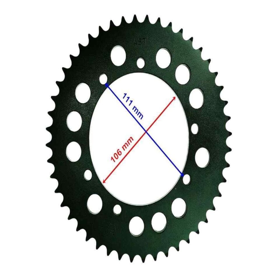 Cross Kuba Black Cat Arka Dişli 428-48T İç 106 Mm 6 Delikli Öm