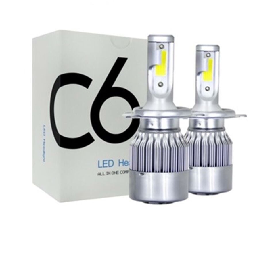 Motorsiklet Led Xenon (Zenon)Fanlı H4 Beyaz (2 Li)