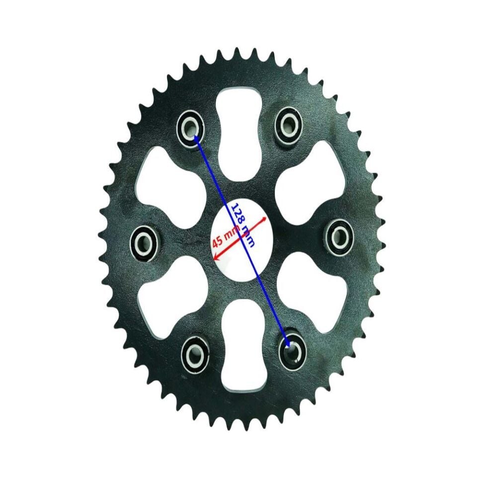 250 Yuki İzci Arka Dişli 428-50T İç 45X6 Takozlu Ind Öm