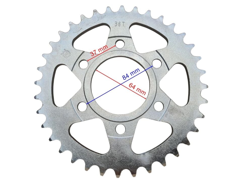 Rks R250 Arka Dişli 520-36T İç 64 Mm 6 Delikli Öm