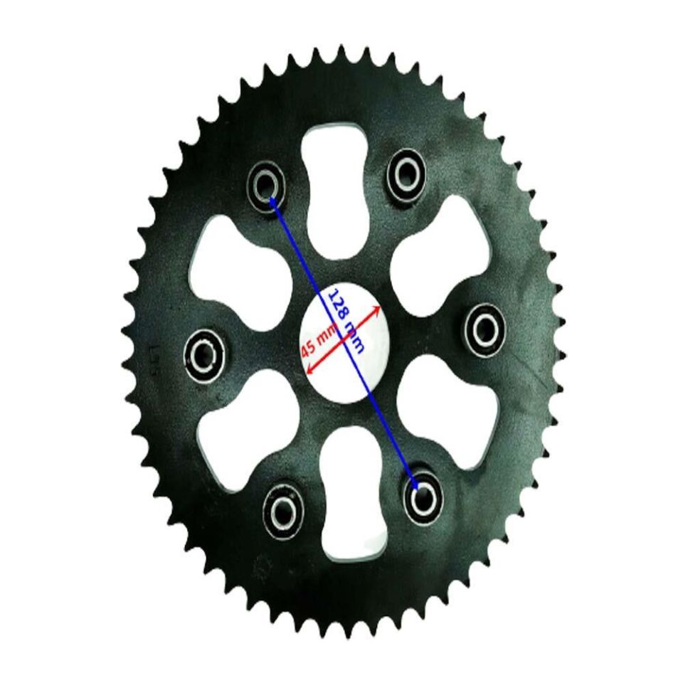 250 Yuki İzci Arka Dişli 428-54T İç 45X6 Takozlu Ind Öm